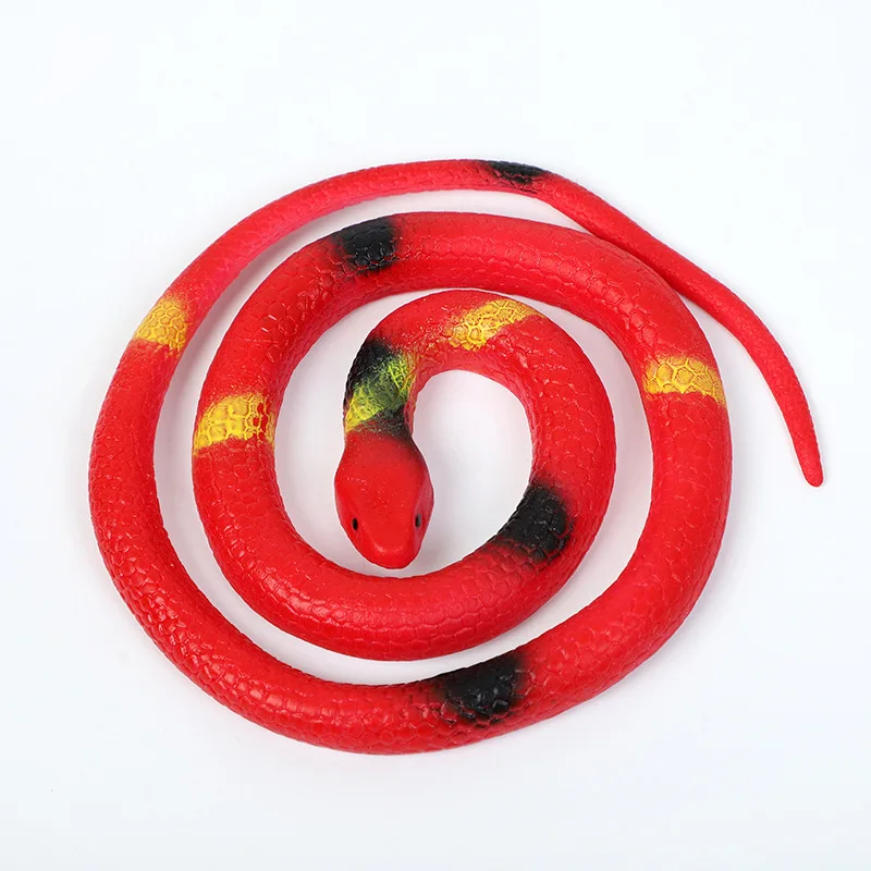 Gift Tricky Funny Spoof Toys Simulation Soft Scary Fake Snake Horror Toy For Party 75cm