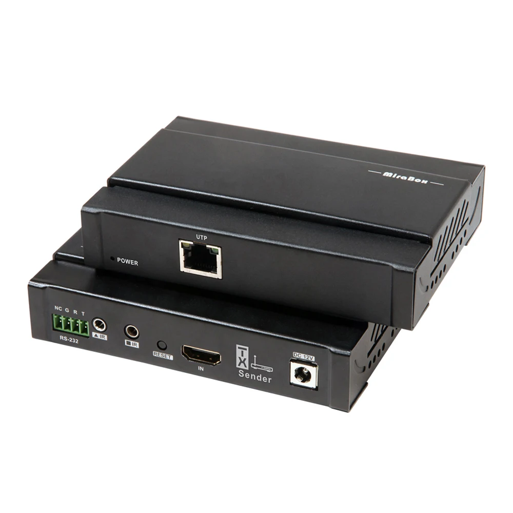 100m 4K HDMI-compatible Extender over UTP Support IR and RS-232 Remote Control No Latency 4K@60Hz HD over Cat6 Extender