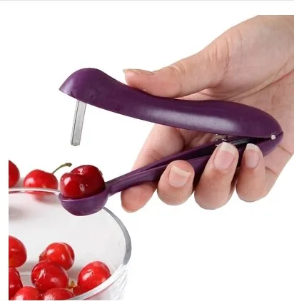 

1pc Creative Kitchen Gadgets Olive Cherry Pitter Corer / Convenient Grip & Compact Design Random Color -50