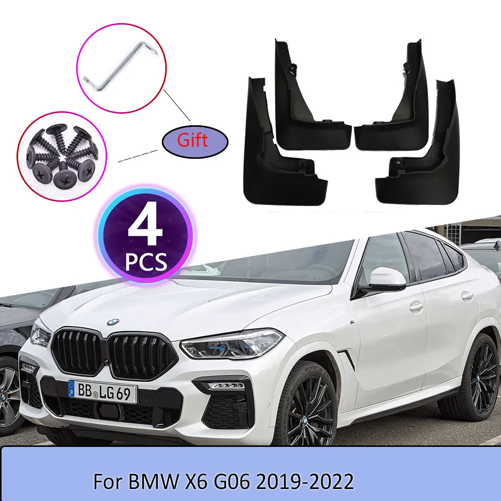 

Car Mudguards For BMW X6 G06 2019-2022 Cladding Splash Flaps Mudflap Mud Mudguard Car Goods Guard Protect Accessories 2020 2021