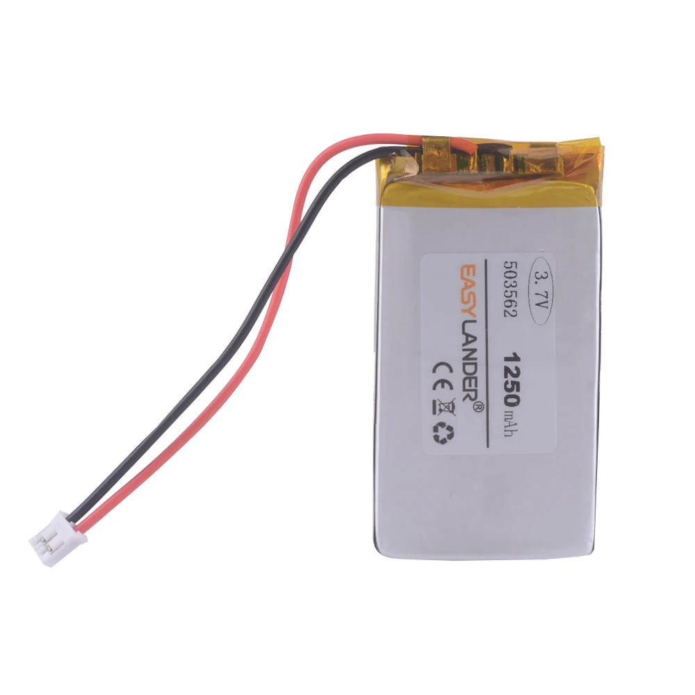 3.7V 503562   2.0 2p 1250mAh Baterías Lipo de batería de polímero de iones de litio recargables