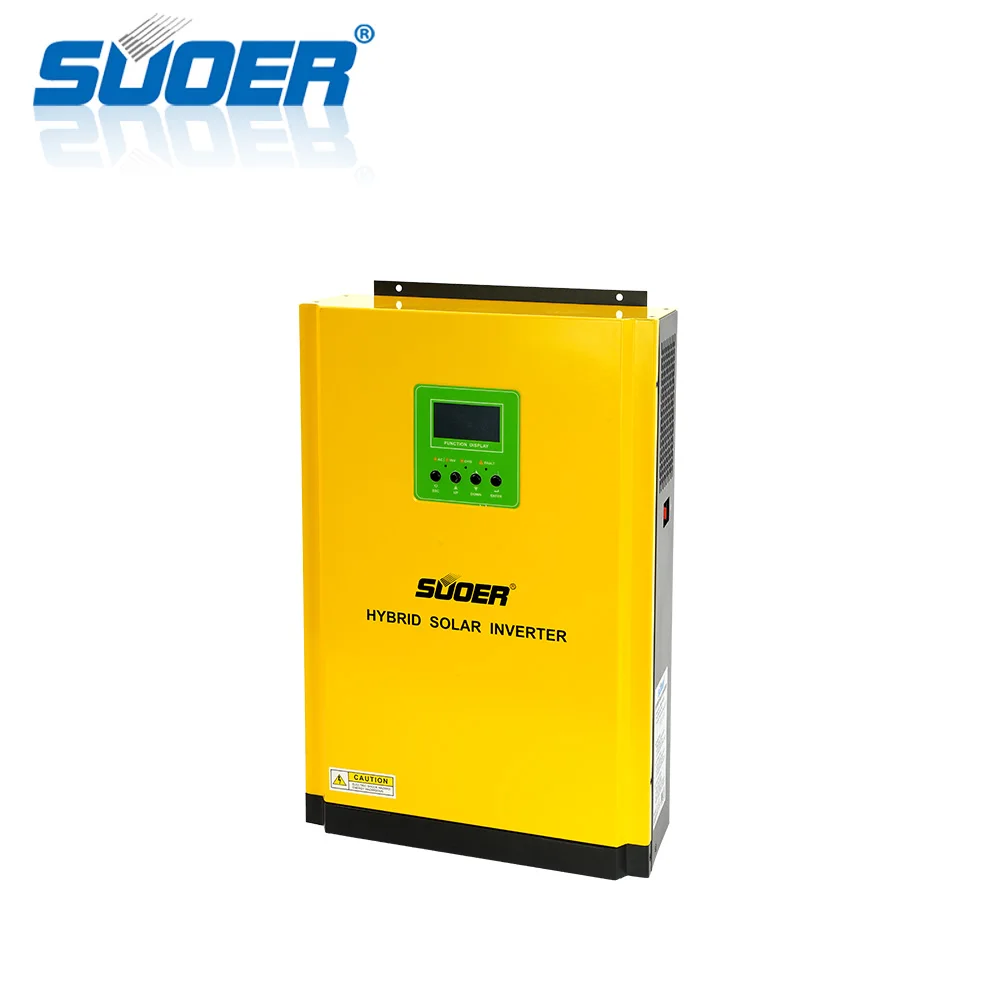 Suoer 5kva 230 فولت 48 فولت الهجين الشبكة الشمسية العاكس 5000 واط MPPT العاكس واي فاي/GPRS وظيفة الرصد اختياري