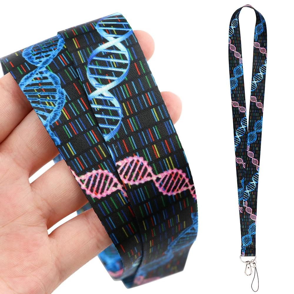 PF958 cordino Gene DNA per portachiavi coperchio carta d\'identità Pass studente cellulare porta Badge USB portachiavi cinghie accessori