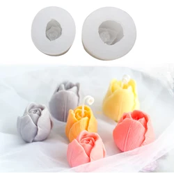 Tulip Candle Moulds Flower Mold Kitchen-Baking Resin Silicone Forms Home Decoration 3D DIY Clay Craft Soap-Making Supplier m2798