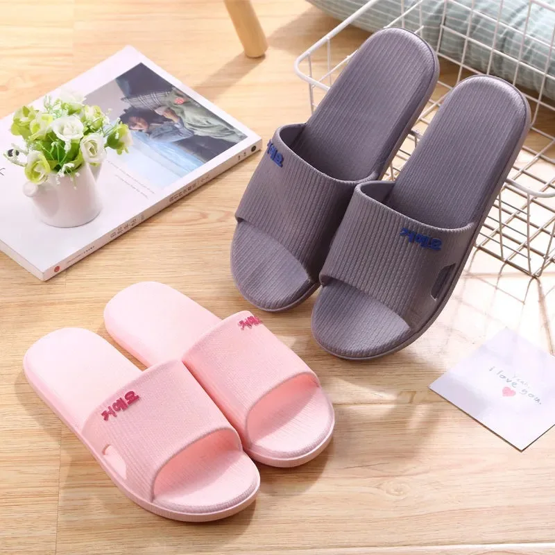 Extra Large Size 50 51 Slippers Bathroom Shoes Men\'s Summer Beach Slippers House Slides Men Pvc Shoes Shower Slippers Unisex