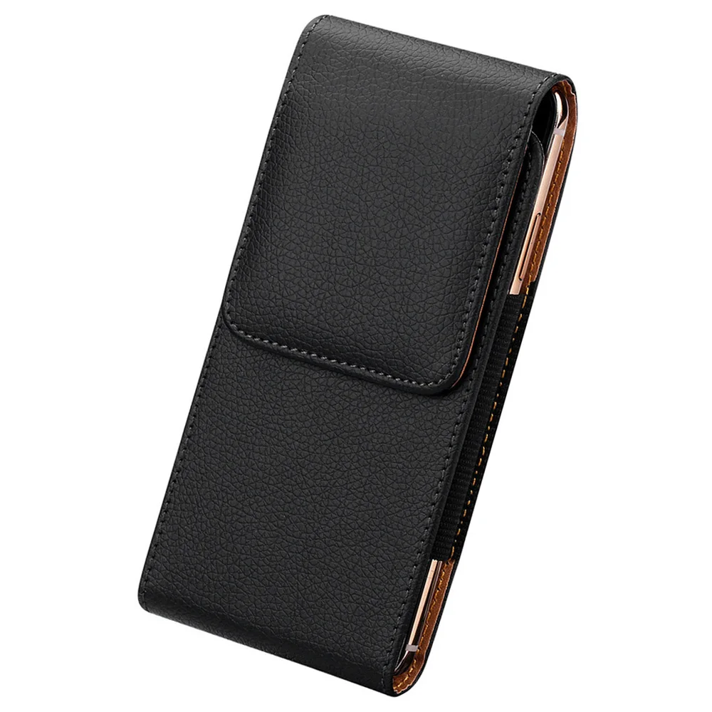 Universal Leather Case for iPhone Samsung Huawei Xiaomi Mens Waist Pack Belt Clip Bag for 3.5-6.3\