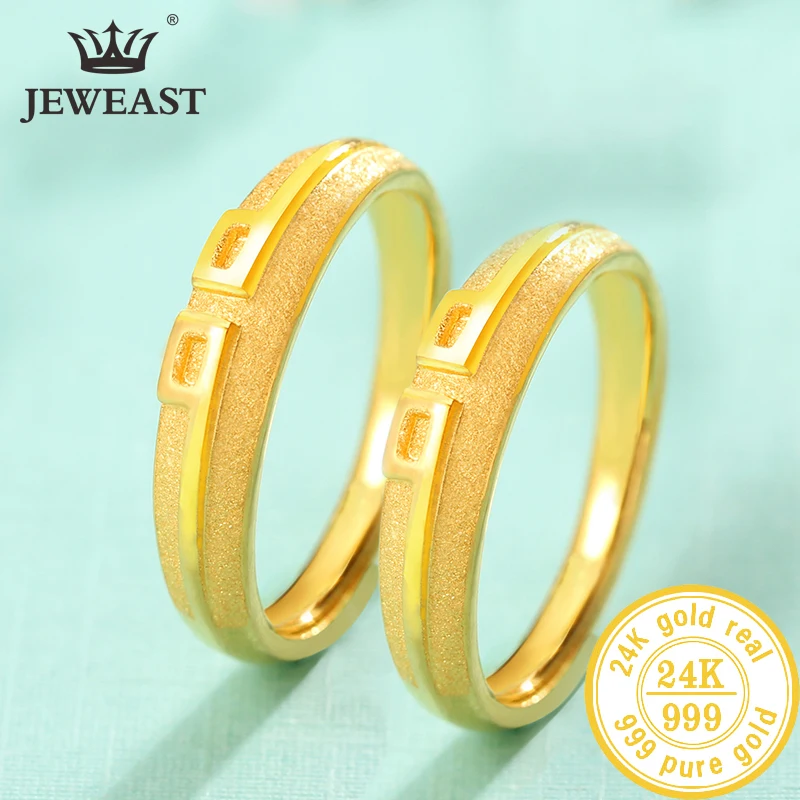 

QA 24K Pure Gold Ring Real AU 999 Solid Gold Rings Elegant Shiny Beautiful Upscale Trendy Classic Jewelry Hot Sell New 2023