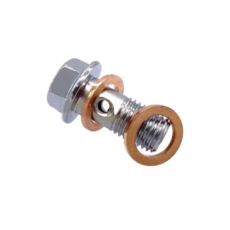 5x Banjo-Bremsschrauben M10x1,0 / M10x1,25 – Edelstahl, Armeegrün, Für Motorrad Bremssattel & Kupplung