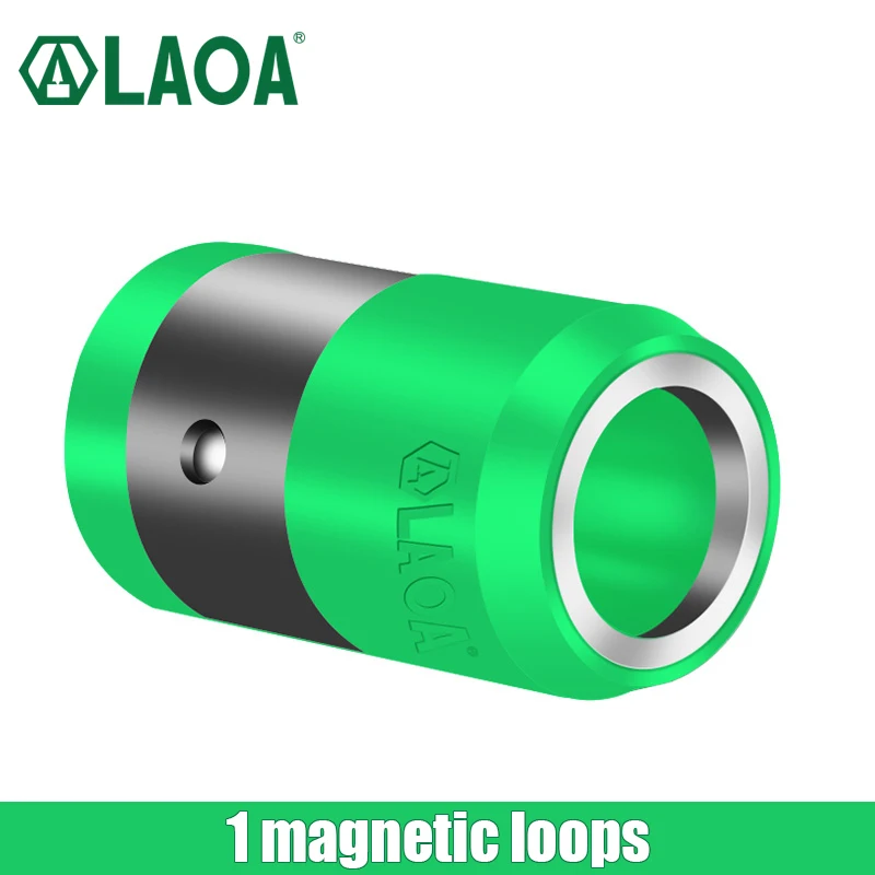 Laoa s2 1/4 bit chave de fenda bit com anel magnético 6.35mm chave de fenda elétrica bits e forte magnetismo anel