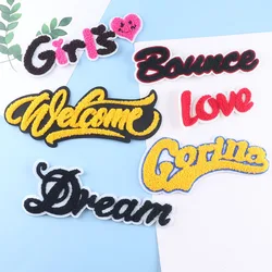 embroidery chenille letter patch,towel letters badges,alphabets love appliqued,patches for jeans,A219264