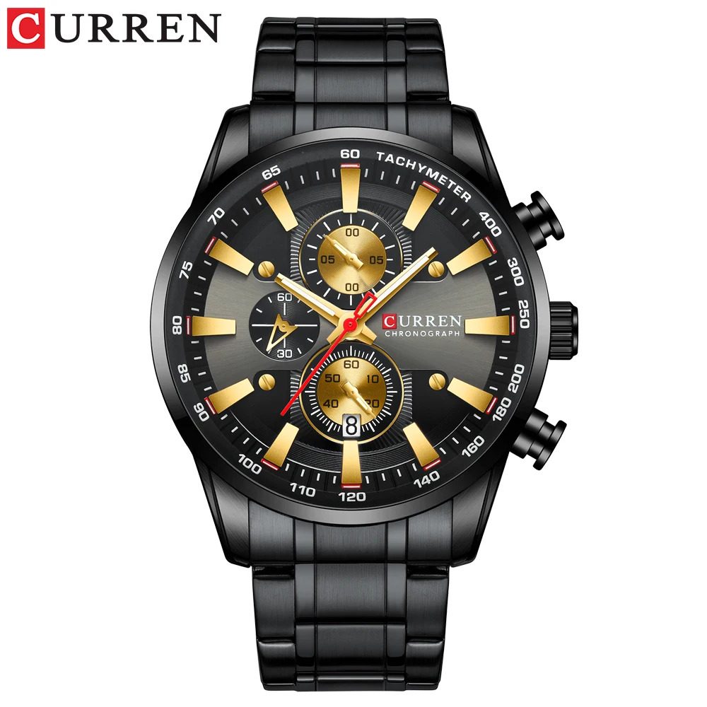 CURREN Marke Neue Quarz Business Wasserdichte Uhr herren Uhr Top Marke Luxus Uhr herren Chronograph Relogio Masculino