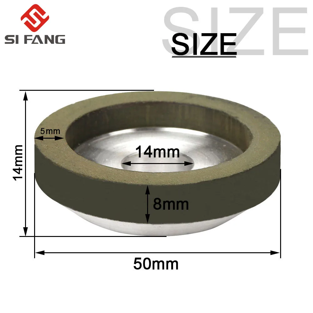 50mm Diamond Grinding Wheel Cup Grinding Wheel Grinding Circle Disc use for Polishing Cutting Discs Milling Cutter 1/2/5Pc