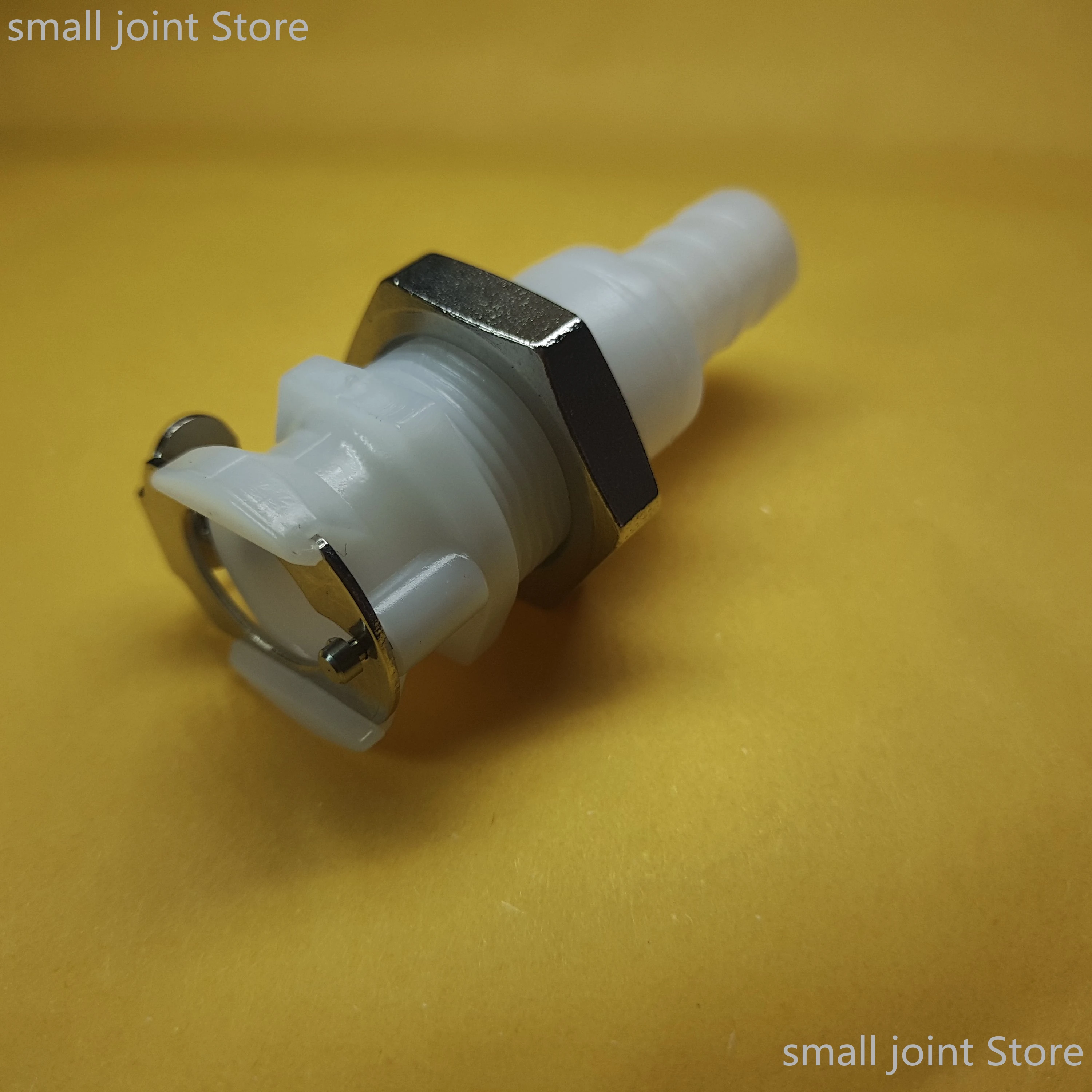 1/8” 1/4” 3/16” 5/16” 3/8” CPC Connector Female Quick-Disconnect Tube Coupling Through-Wall Socket with Valve