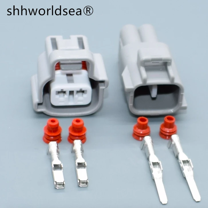 shhworldsea 2 Pin Way 2.2mm  Automotive Fog Socket Lamp Wiring Plug Turn Signal Light Connector For Toyota 90980-11019