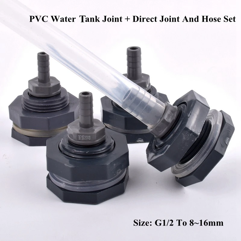 1/2 "do 8mm ~ 16mm złącze zbiornika wody z PVC Pagoda bezpośredni zestaw System nawadniania ogrodu silikonowe złącza węża złącze zbiornika akwarium