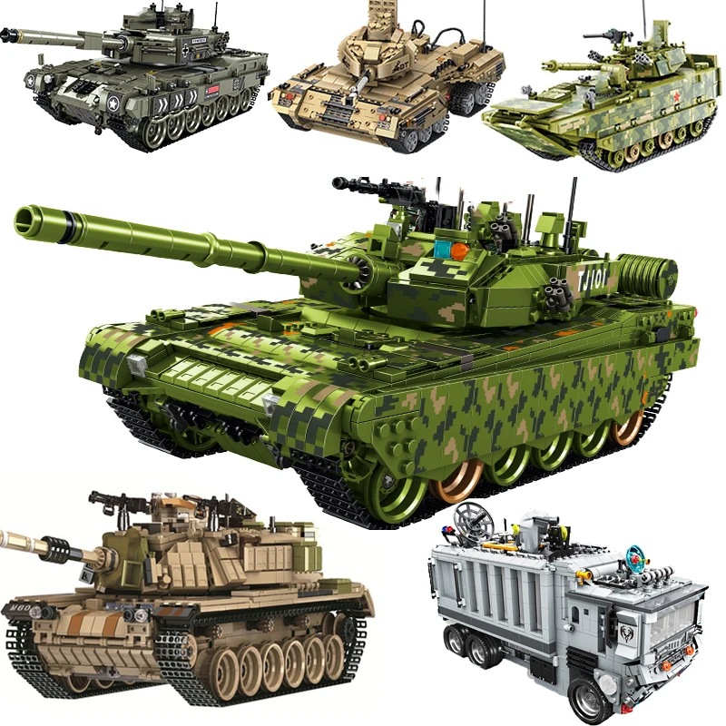 

Military Series Tank MK4 Truck Genuine Changing Airport Fire Warship WW2 Army Soldier Set Building Block Bricks Toys