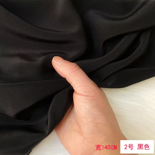 100% Silk Crepe De Chine Silk Fabric Dress Shirt Pajamas Wide Leg Pants Solid Color Clothing 140cm Wide 16mm Vacation