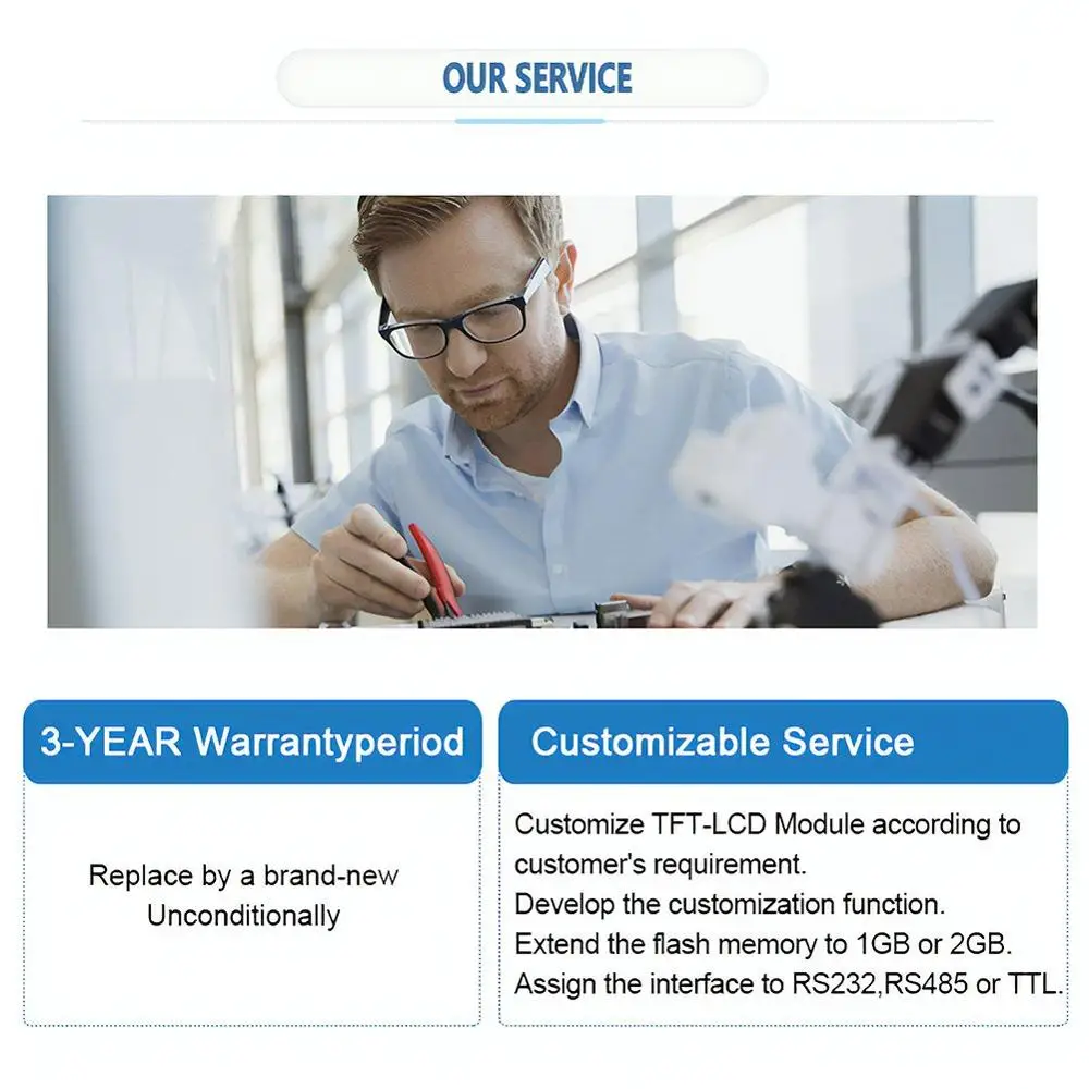 Touchscreen LCD TFT con modulo Display da 3.5 pollici con Controller RS232