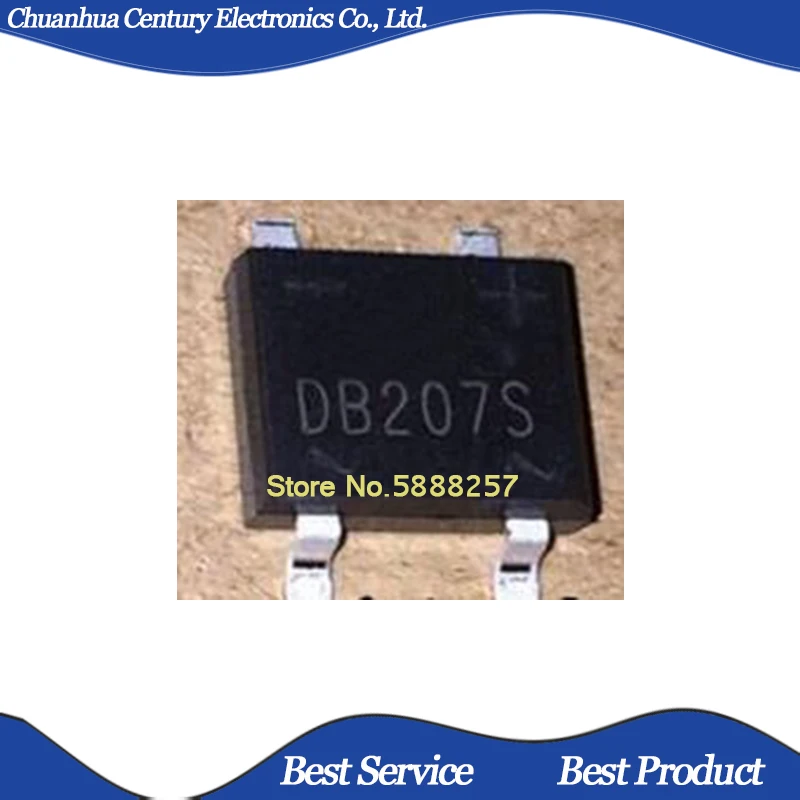 

10 Pcs/Lot DB207S 2A 1000V SOP4 New and Original In Stock