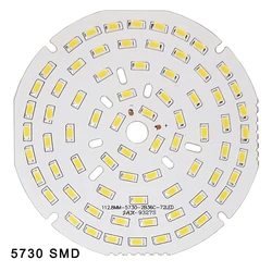 Panneau de luminosité pour budgétaire LED, lampe LED SMD 5730, perle, 3W, 7W, 12W, 18W, 24W, 36W, 5 pièces par lot