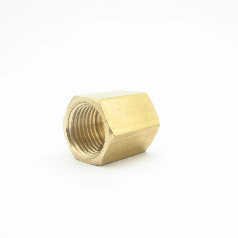 5pcs Brass Hex Nut Pipe Fitting 1/8" 1/4" 3/8" 1/2" 3/4" 1" BSP Female To Female Thread Coupler Connector Adapter