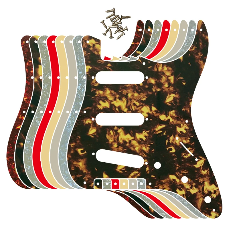 Fei Man - Standard St SSS Guitar Pickguard, Scratch Plate, Multi Color Choice, Flame Pattern, Guitar Parts, 57 \',8 Screw Hole