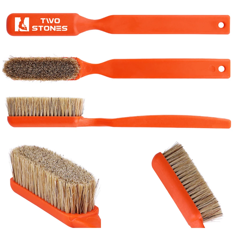 Eco friendly pure natural hard boars bristles hair rock climbing brush