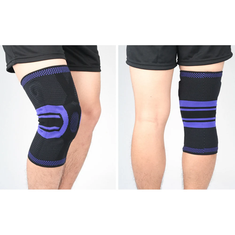 Sport Knie Pads Elastische Druck Klammer Silikon Frühling Knie Schutz 1 Stück SPSLF20013