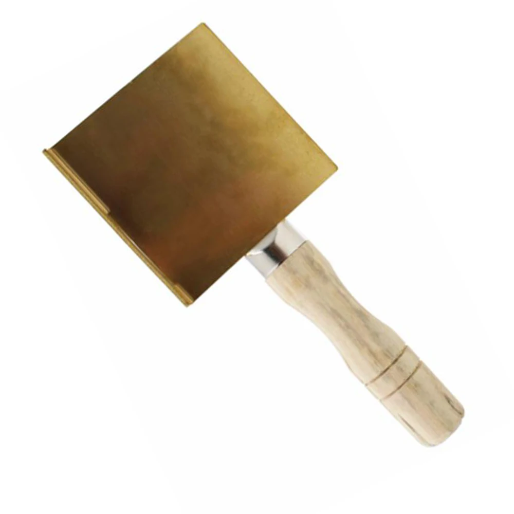 

1 x pc Copper shovel Dental technician Wax spade shovel Dental lab tools Golden shovel Complete denture shovel Wax dike shovel