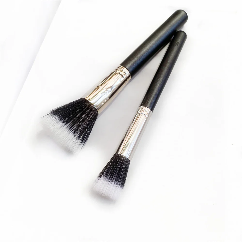 The Duo Fibre Face Brush 187/188 Large/Small - Multi-purpose lightweight Face Powder Foundation Cream Contour Brush