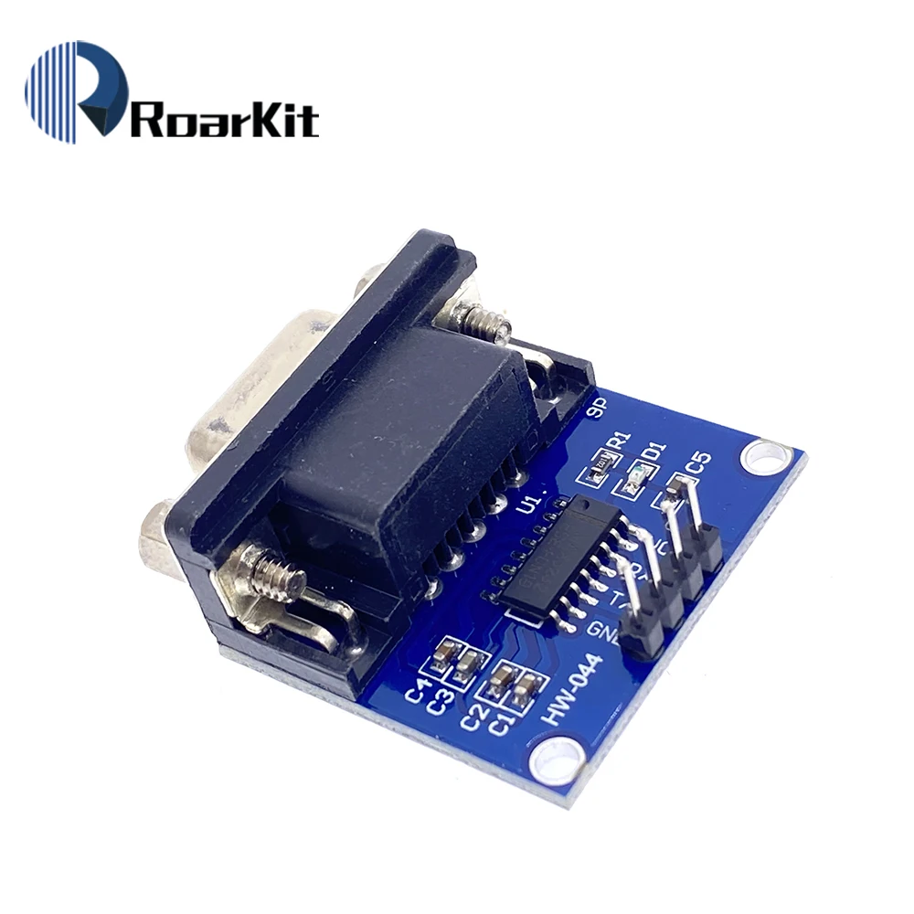 MAX3232 RS232 to TTL Serial Port Converter Module Female DB9 Connector MAX232 Flashing Board For Arduino