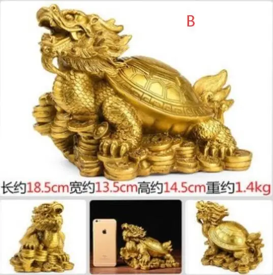 Pure copper new gossip dragon office crafts ornaments