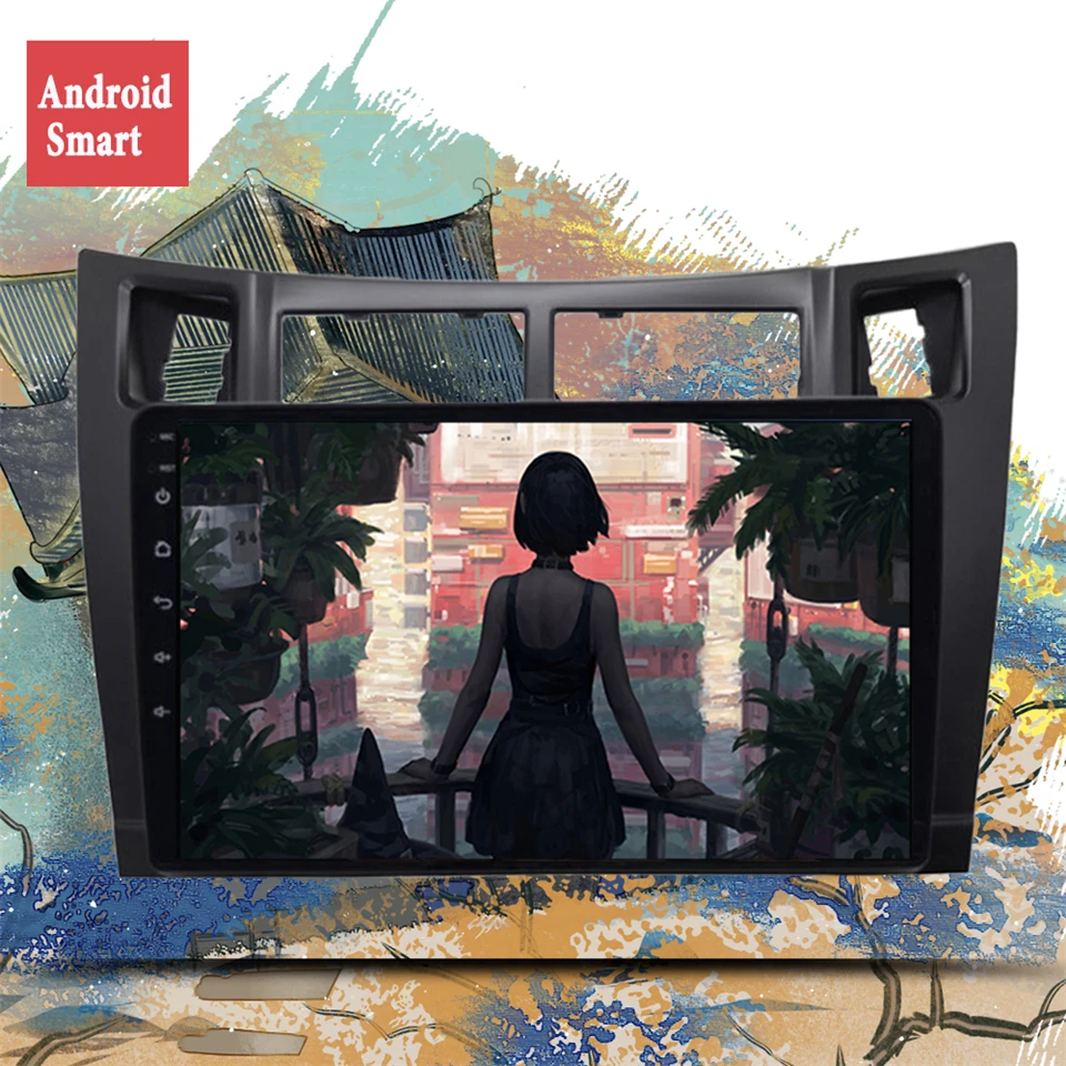 

8G+256G Android 14.0 For Toyota Yaris XP90 2005 - 2012 Car Radio Multimedia Video Player Navigation GPS 2 din dvd Head Unit