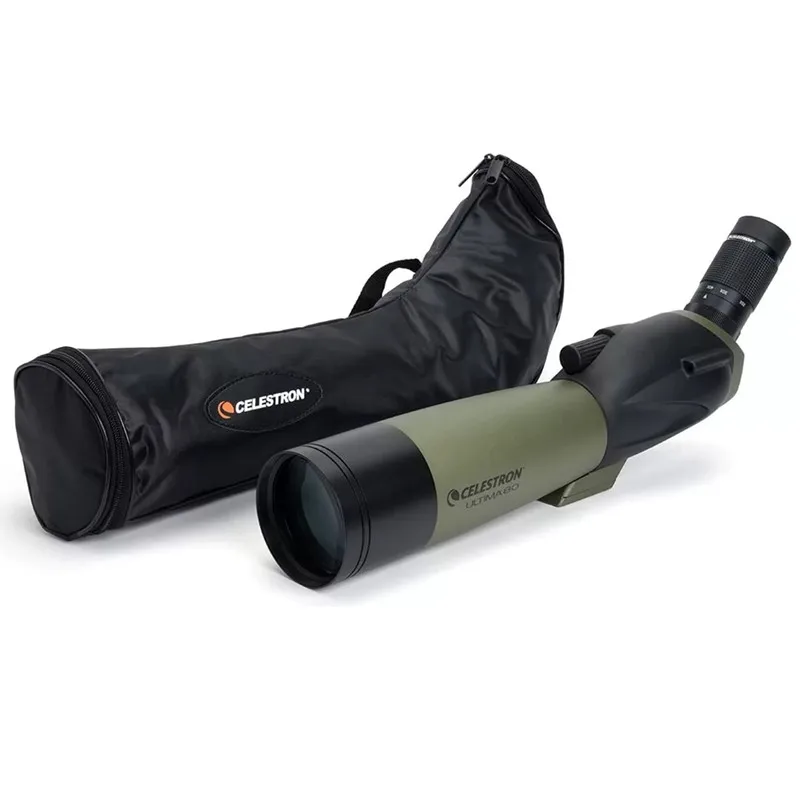 

Celestron 60X Ultima 80 Spotting Scope 20 to 60x80mm Zoom Eyepiece Multi Coated Bak-4 Optics for Bird Watching Wildlife