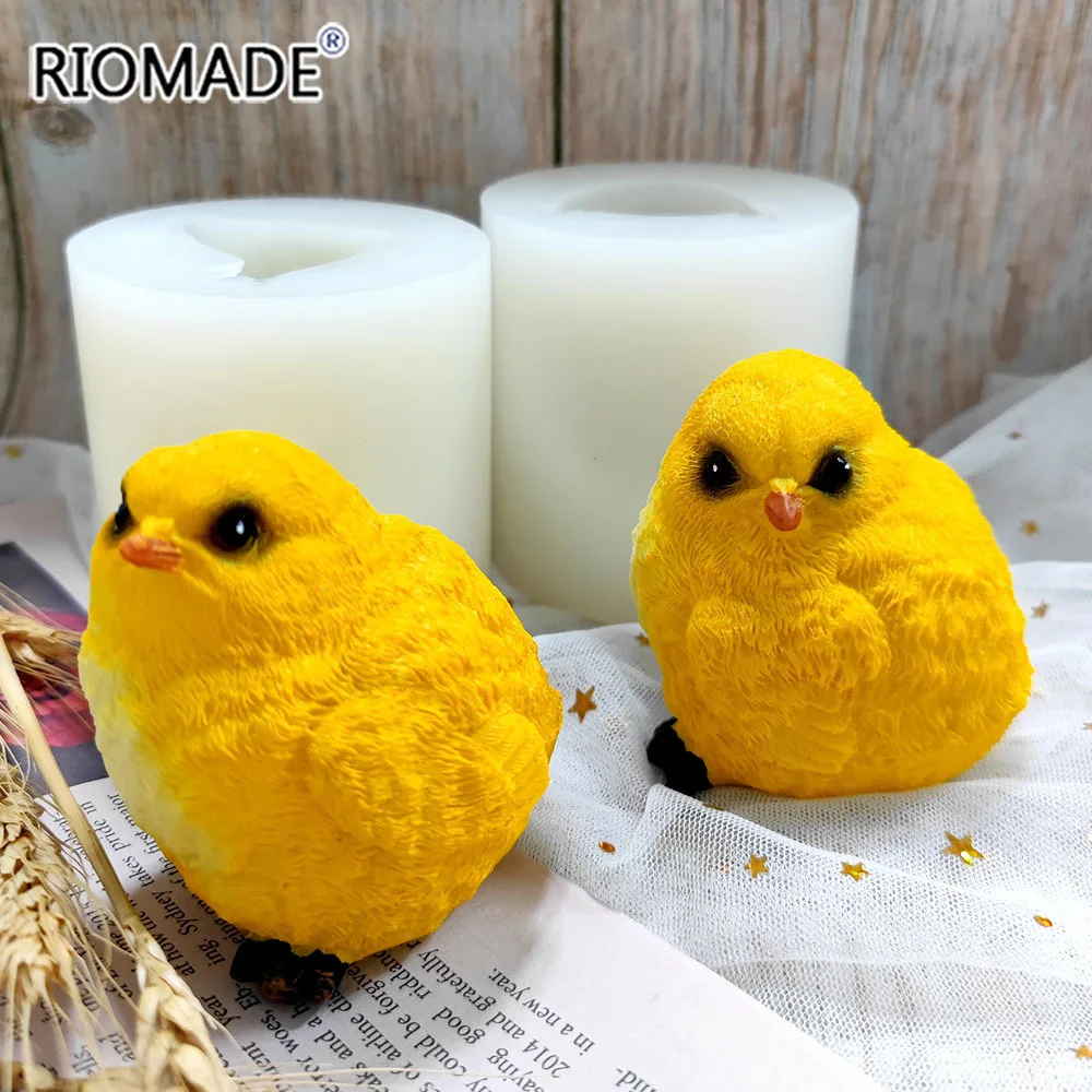 3D Cute Chick Silicone Mold Chocolate Mousse Fondant Cake Baking Tools DIY Crafts Resin Gypsum Candle Soap Decoration Mould