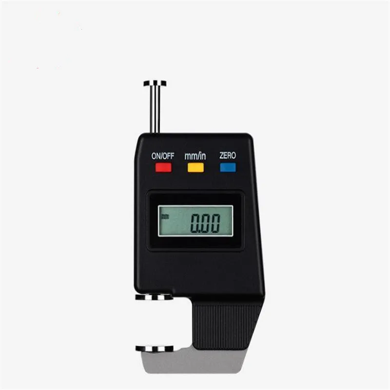 

Portable electronic thickness measuring digital card gauge for measuring thickness of paper, leather and jewelry