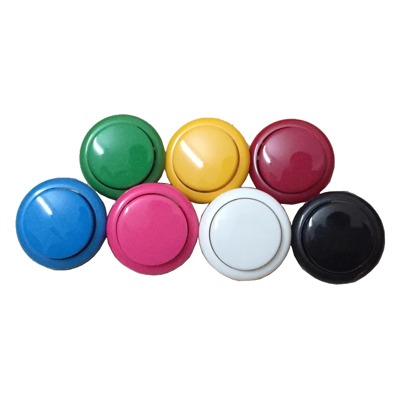 

10 pcs of Arcade 30mm Round Snap in Push Button for arcade game DIY arcade controller 7 colors available