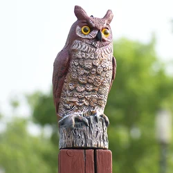 ZILIN great horned owl bird scaring decoy/bird repellent 17*15*41 cm