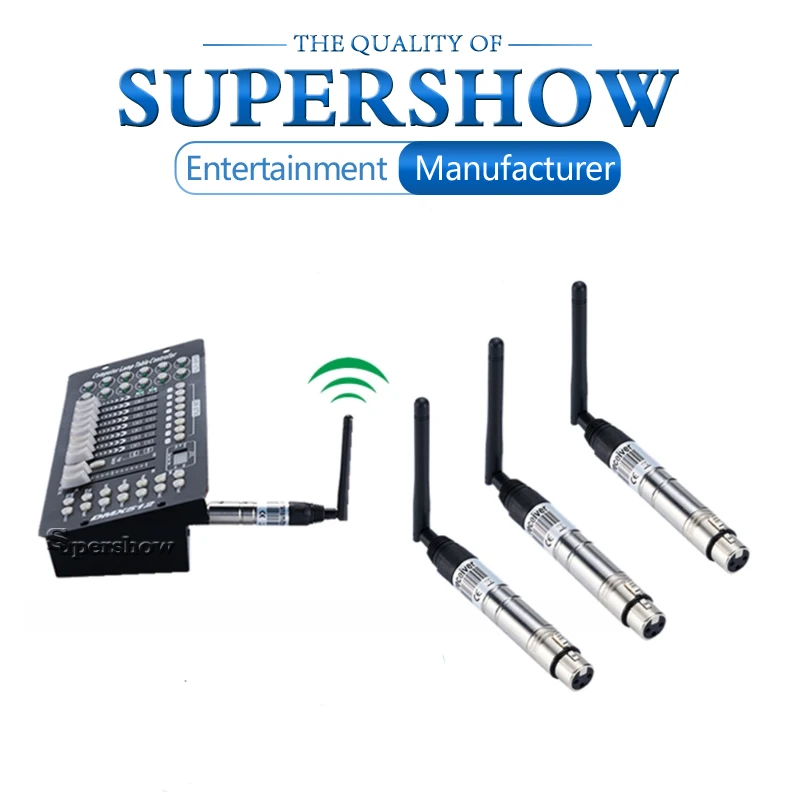 

Wifi Receiver transmitter 2.4G ISM DMX512 Wireless Female XLR Receiver For Stage Lighting Effect Par Party Light