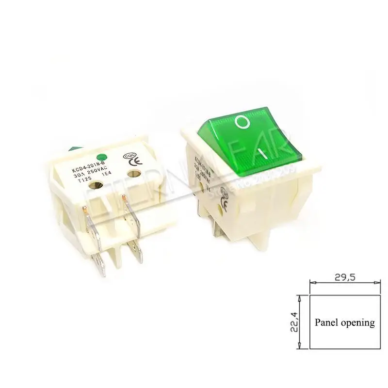 KCD4 Elektrische Schweißmaschine Schalter Schiff Typ Schalter Mit Rotem Licht 30A 250V AC Elektrische Ofen Elektrische Heizung Schalter 4PIN T8555 – Detail 16