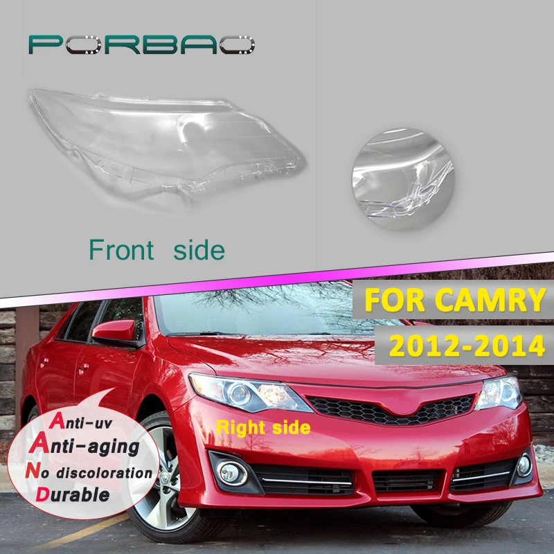 

Прозрачная стеклянная крышка для передних фар Toyot Camry U.S. Edition, прозрачная маска для передних фар, замена 2012 2013 2014