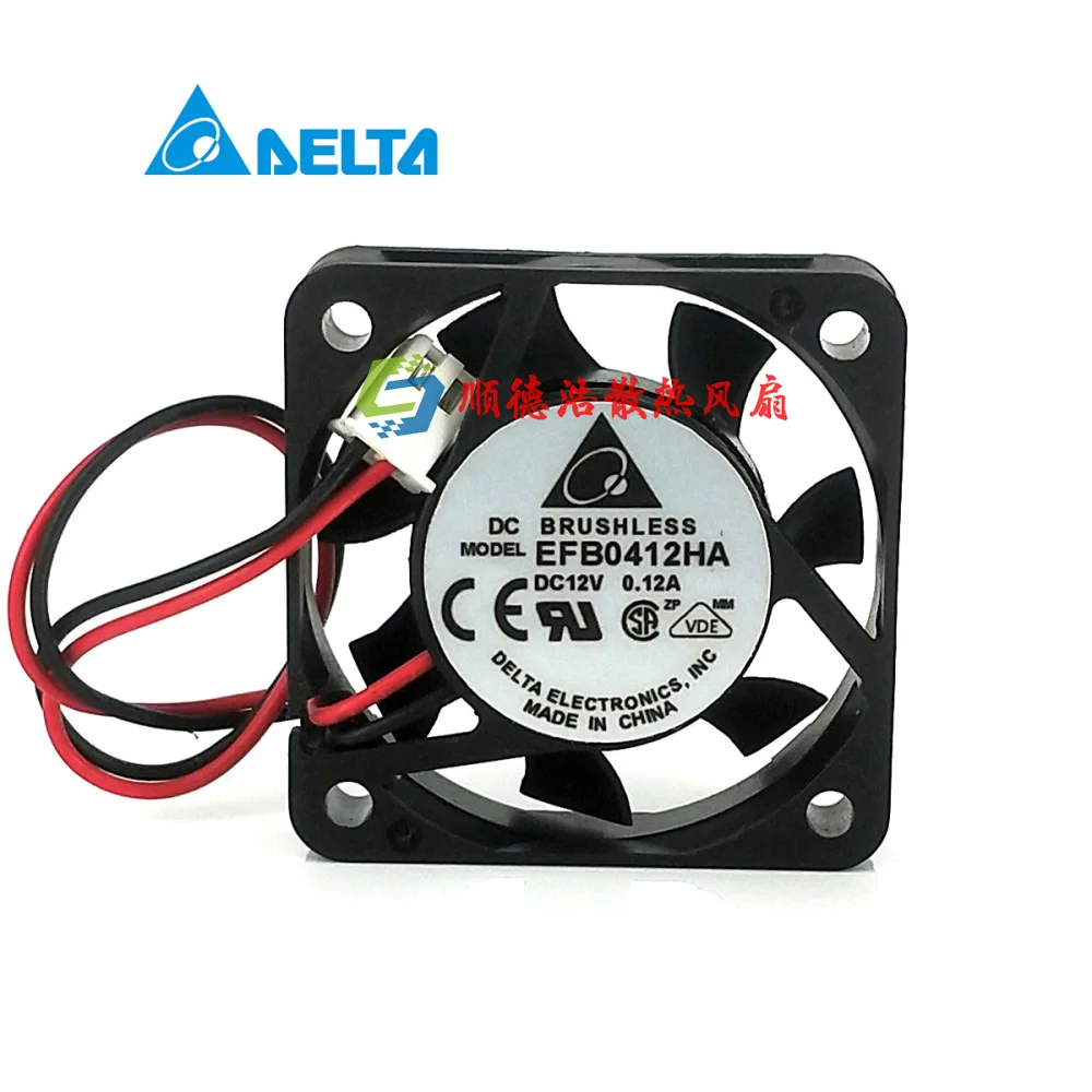 

Delta Electronics EFB0412HA Server Cooling Fan DC 12V 0.12A 40x40x10mm 2-wire