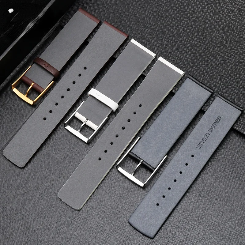 for CK Strap K7b211/K7b216/K7b236 Watch Band K7b Genuine Leather Leather Watch Strap 14 18mm Men and Women