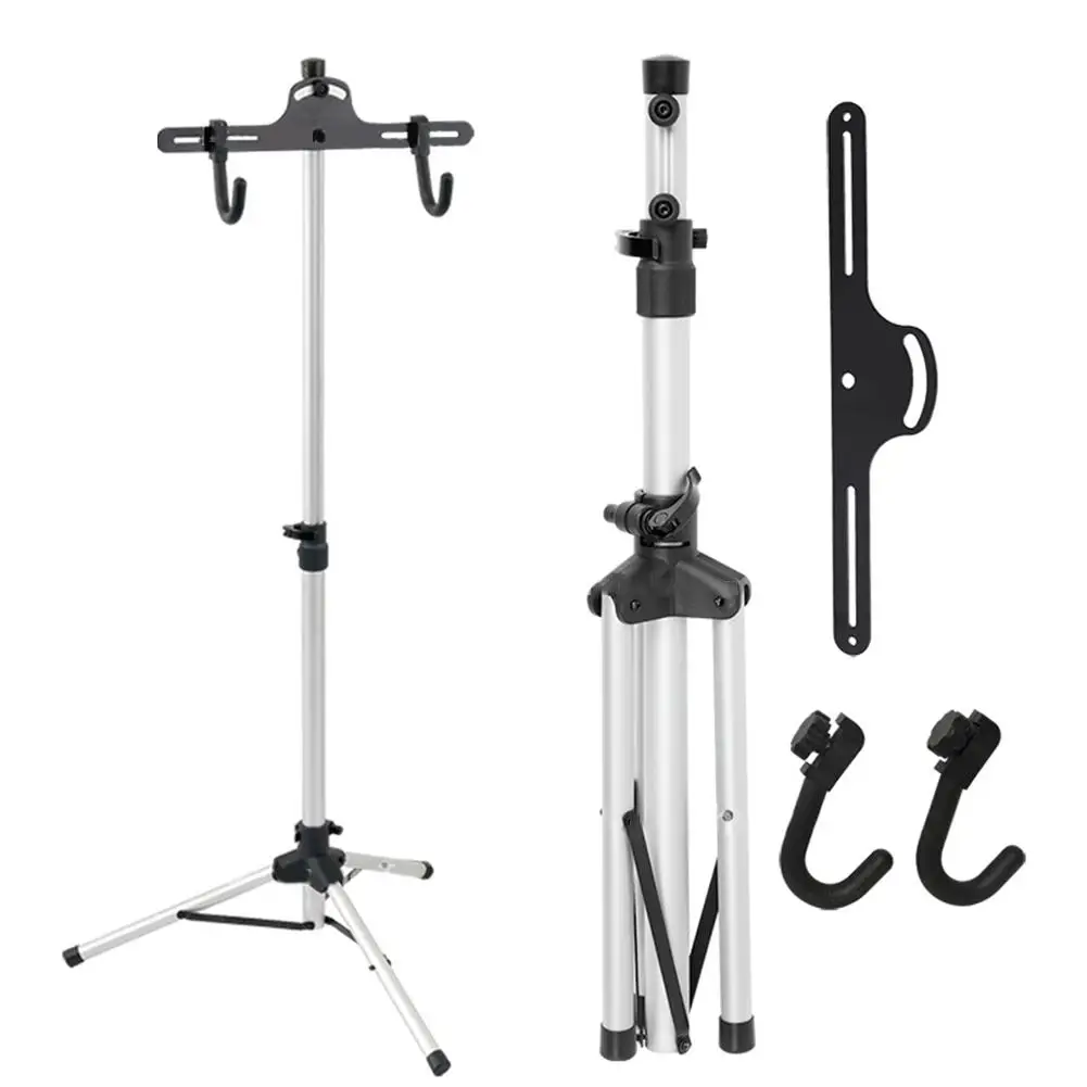 Bicycle Repair Workshop Stand Foldable Maintenance Rack Height Adjustble Extensible Bike Repair Rack For Road & Mountain Bikes