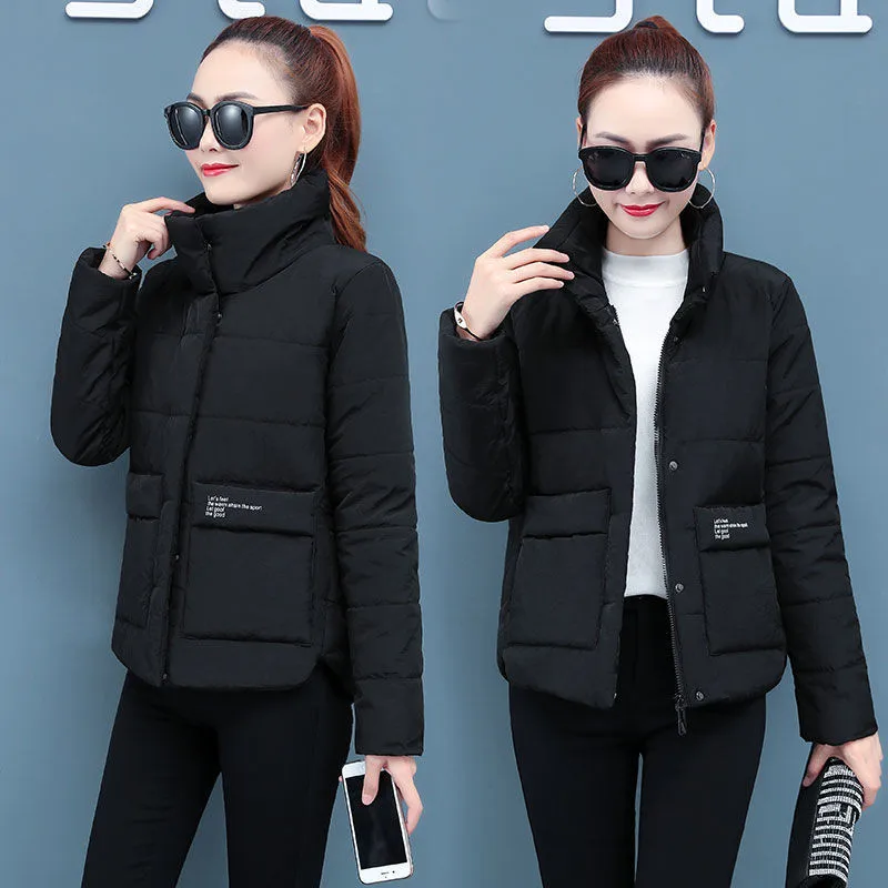 Cotton-Padded Jacket Women 2025New Down-Padded Jackets Korean Style Loose Bread Coat Short Outwear  женская куртка 938