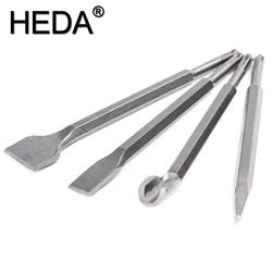 4Pcs/Set  Chisel with SDS Plus Shanks Scraping/Flat/Point/Scaling Chisels 40Cr Steel Rotary Hammer Drill Tool for Home Improveme