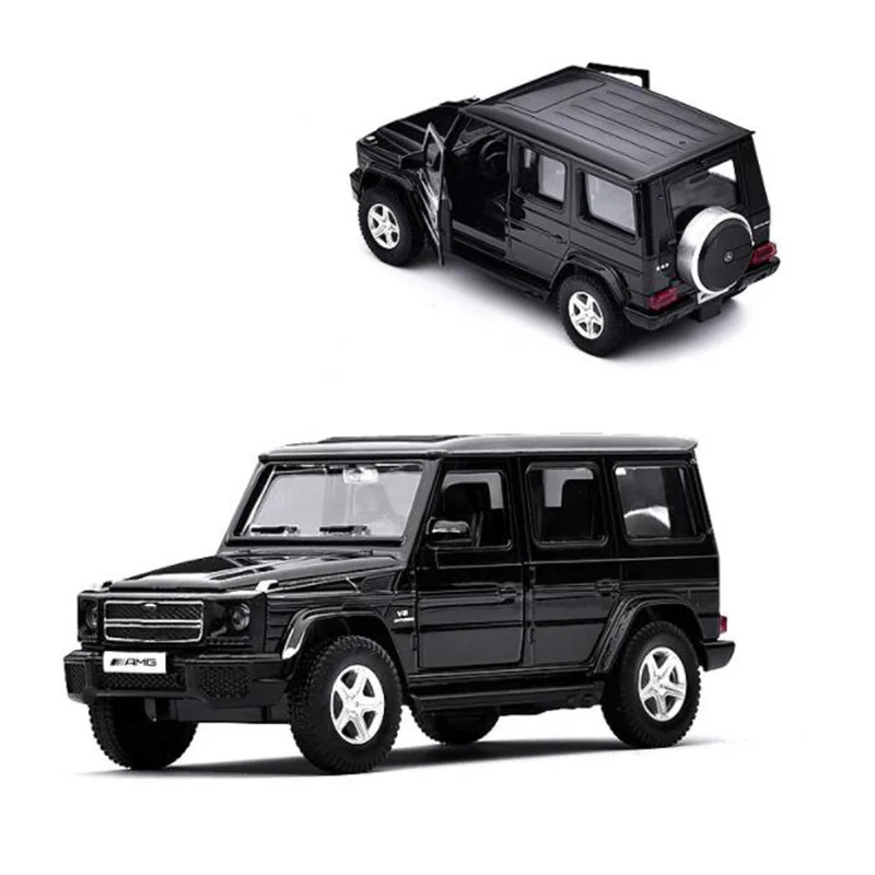 13.5CM 4 Colors 1/32 Classic G63 Car Strong Pullback Diecast Car Model Mini Toys Collection Home Decoration for Children display