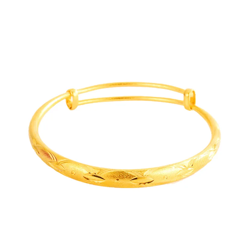 Exquisite Gold 14K Bracelet for Women's Wedding Engagement Anniversary Jewelry Push-pull Bracelet for Girlfriend Birthhday Gifts