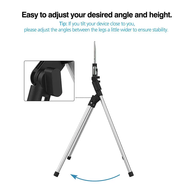 Foldable Tablet Stand Phone Holder Lazy Bed Floor Desk Tripod Desktop Mount for iPhone x 11 iPad Floor Desk Tripod