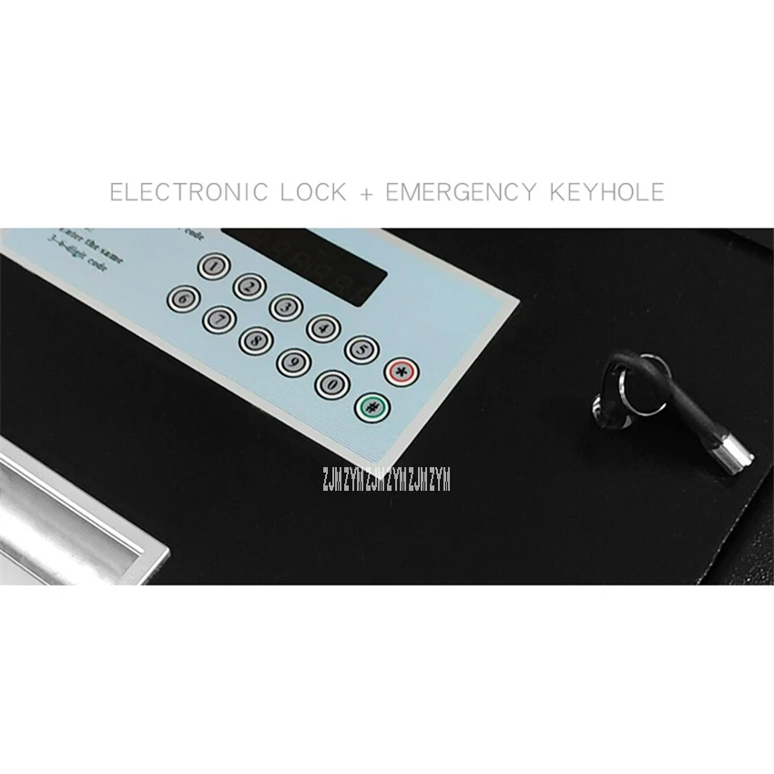 EF-TOP-A pequeño de acero para habitación de invitados, cajón con contraseña, cubierta superior, cerradura electrónica, puerta de seguridad,